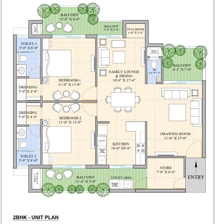 2 Bhk Unit Plan Page 00011