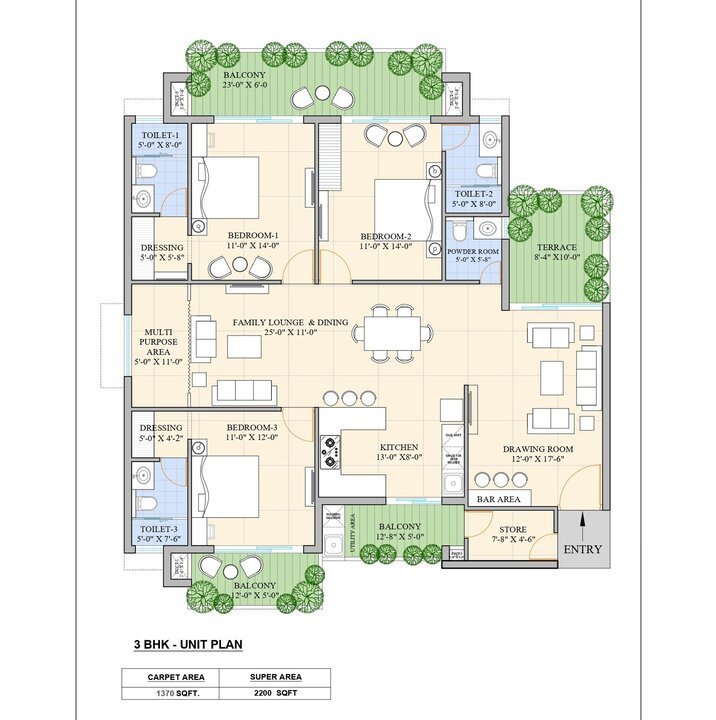 3 Bhk Unit Plan Page 0001